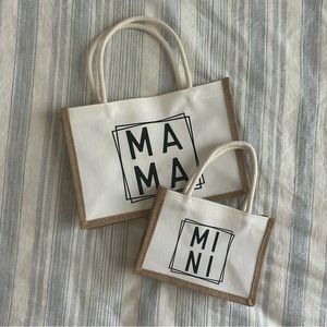 Mama and mini totes